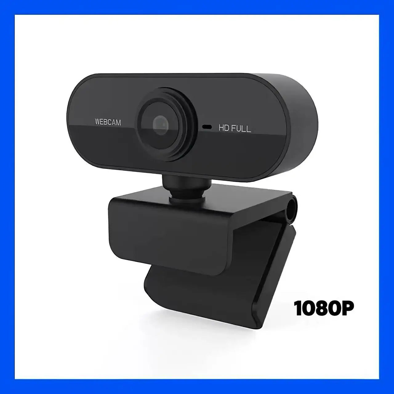 High Definition USB Webcam — Built-in Microphone for Video Calls