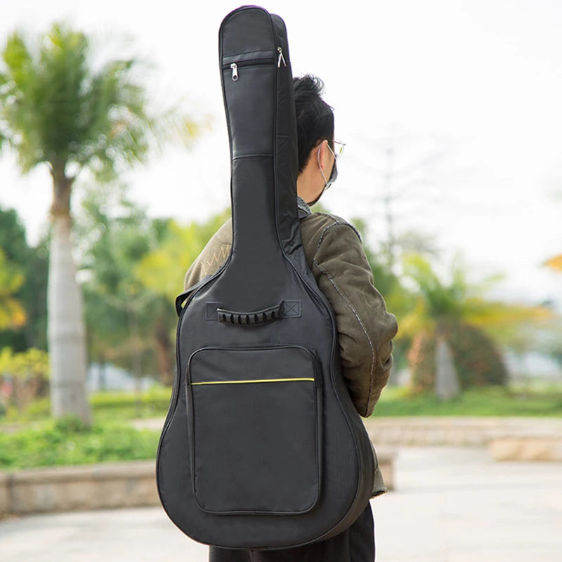 Acoustic Guitar Gig Bag — Waterproof Padded Oxford Nylon Case