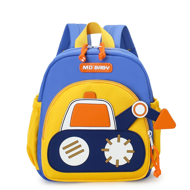 Kids Construction Vehicle Backpack — Lightweight School Bag for Toddlers