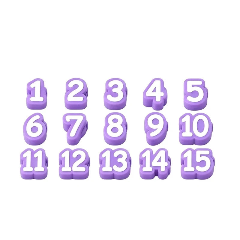 Numbered Pencil Organization Labels — 20 Piece Acrylic Set for Classroom Tracking