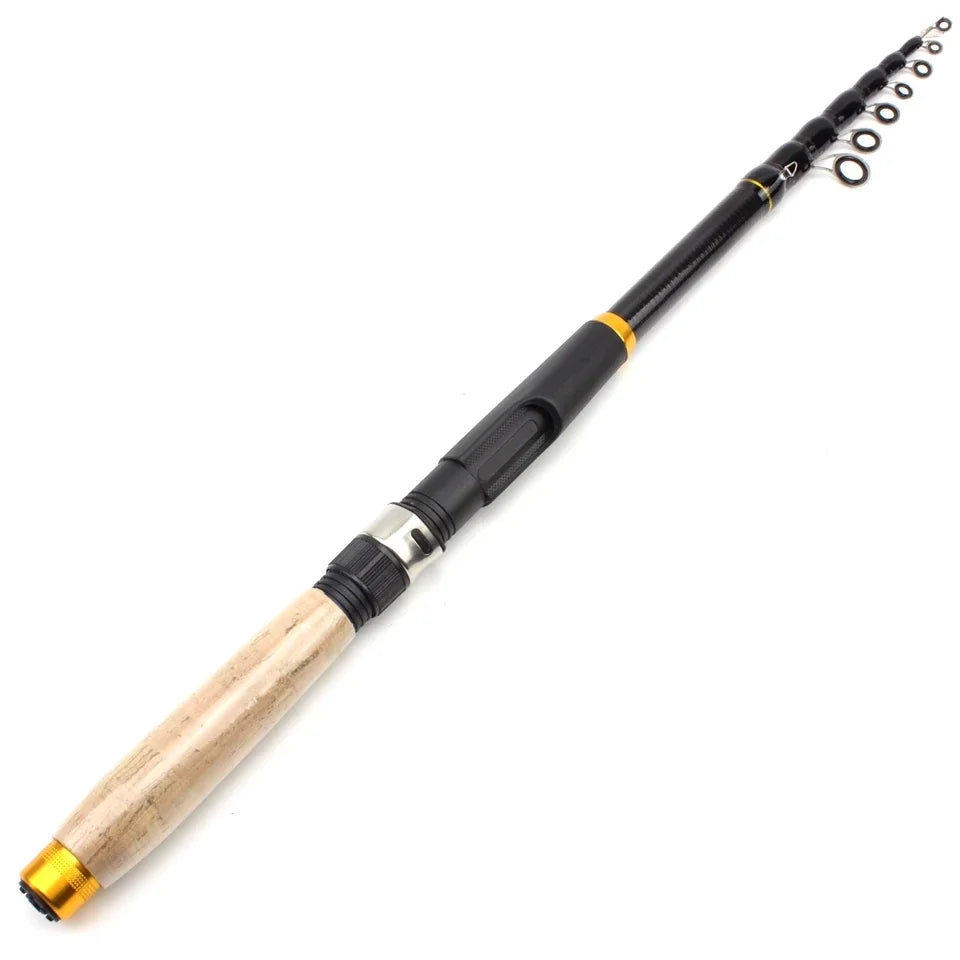 SEACHASER Telescopic Carbon Fiber Fishing Rod — Portable Lure Rod for Sea and Lake