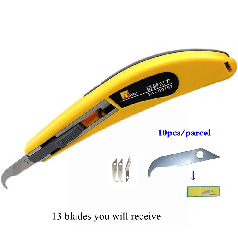 OPTIM-TEC Acrylic Hook Knife — Professional Craft Cutting Tool with 12 Blades
