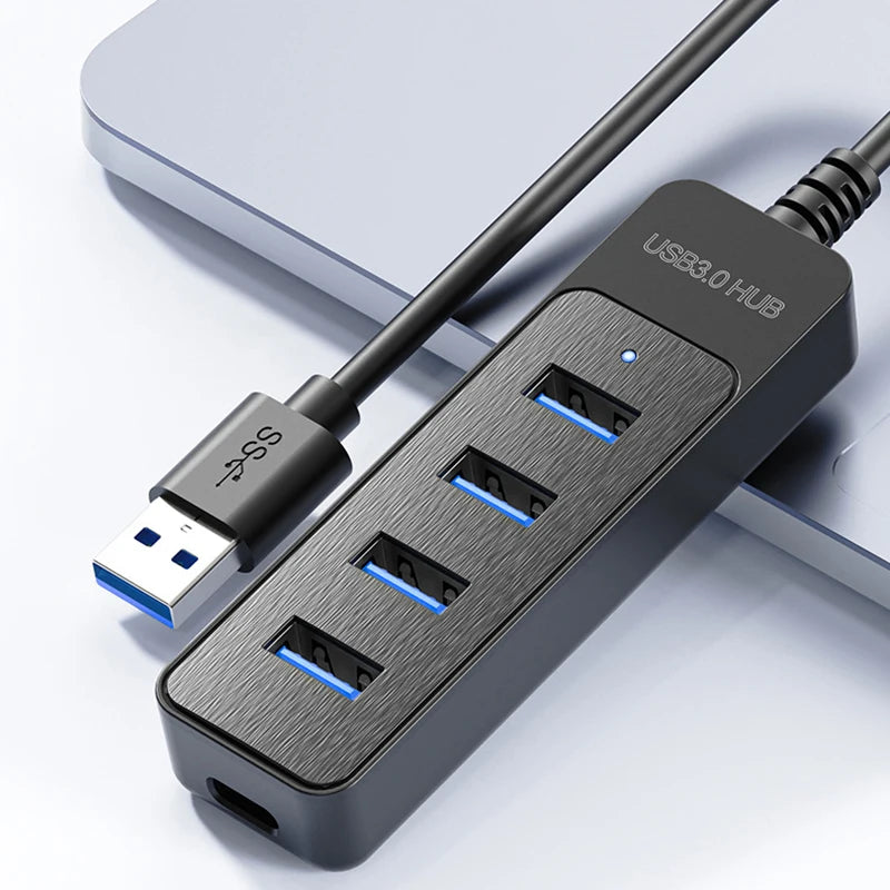 BKRYFUDWH USB 3.0 Type C Hub — 4-Port High Speed Multifunctional Splitter