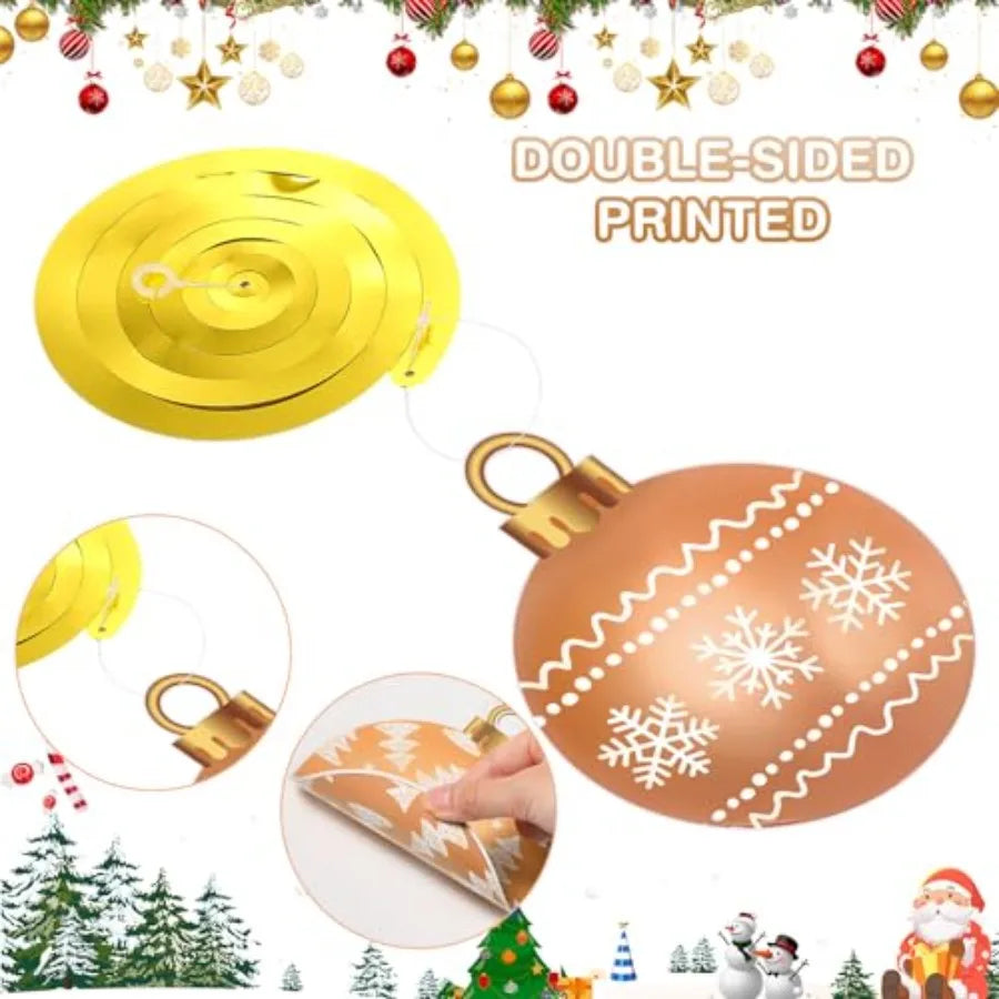 SHXI Hanging Christmas Decoration Set — Foil Swirls and Ball Ornaments