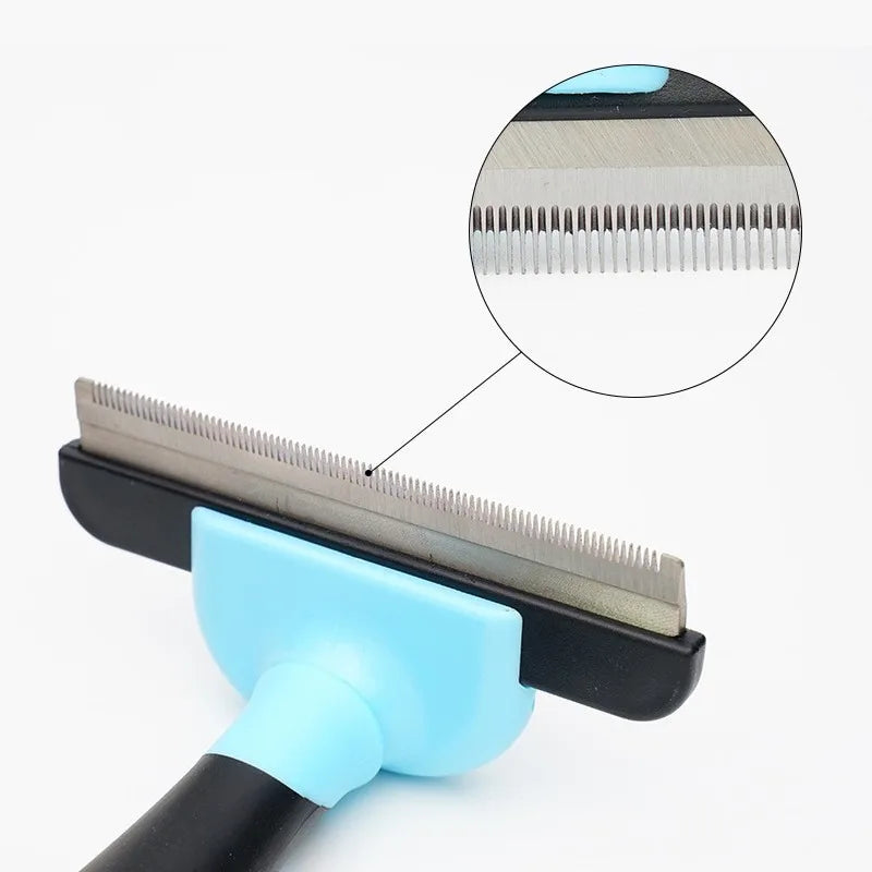 Pet Hair Grooming Tool — Detachable De-Aging Comb & Knot Remover