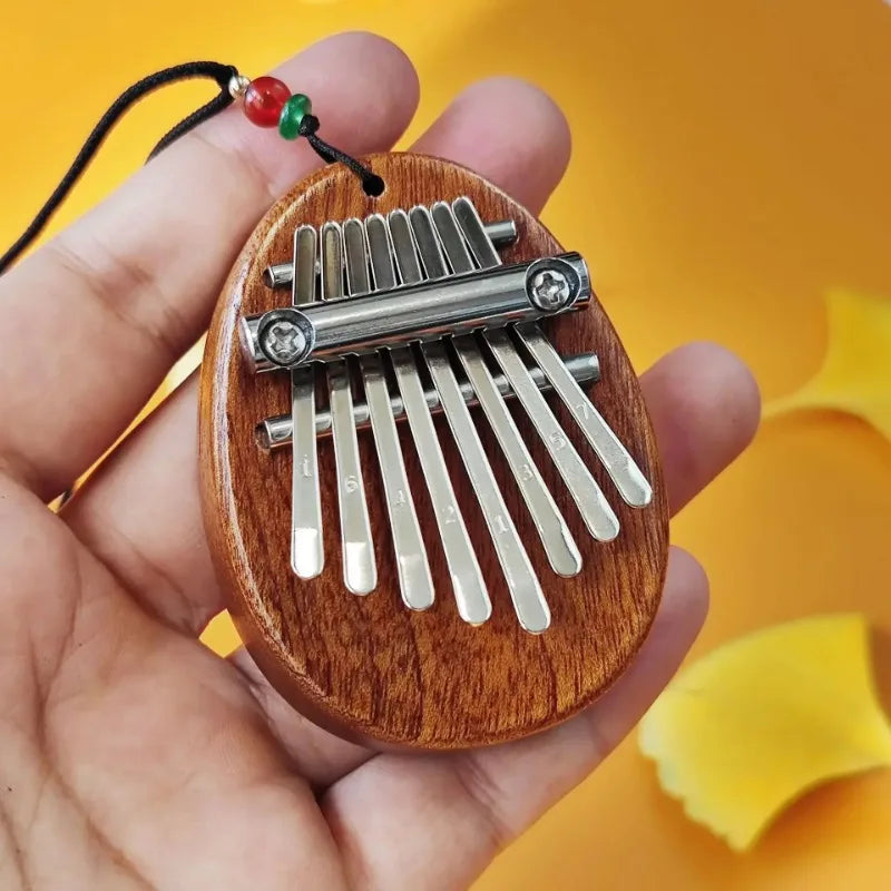 Mini Wooden Thumb Piano — Portable 8-Tone Musical Instrument