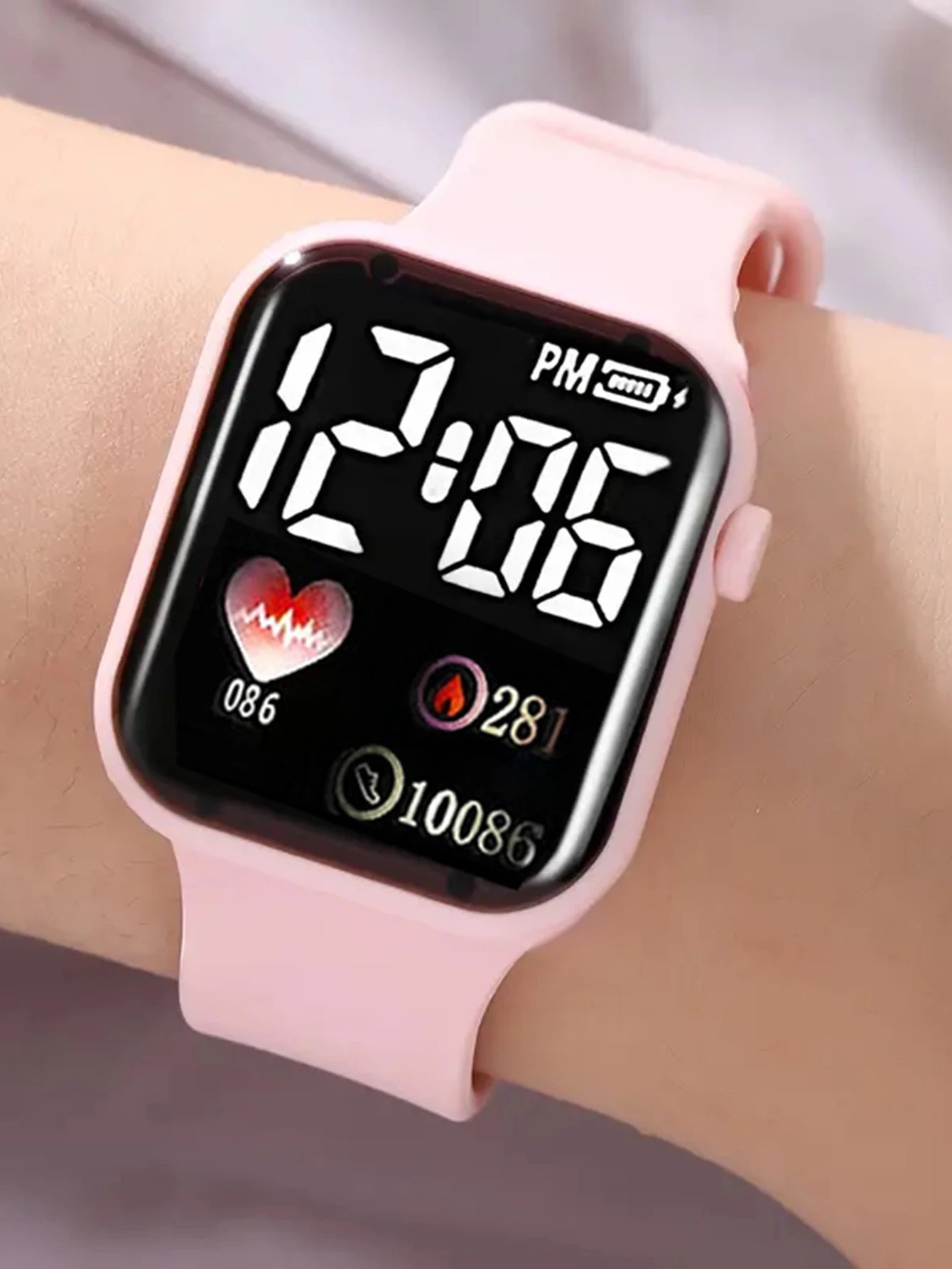 Digital Watch and Butterfly Accessory Set — Fashionable Gift Set