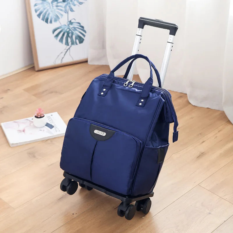 INFEYLAY Wheeled Travel Backpack — Large Capacity Rolling Suitcase