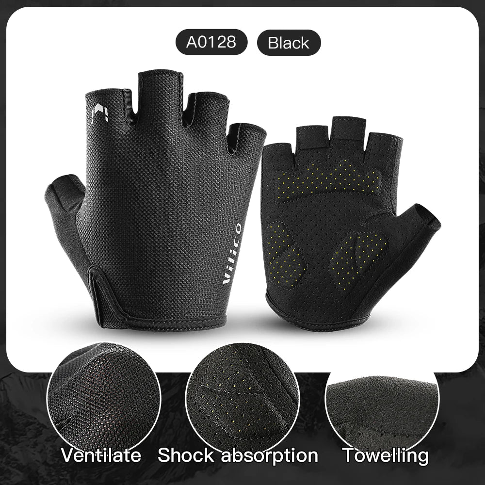 Fezrgea Half Finger Cycling Gloves — Breathable Anti-Slip Sports Mittens