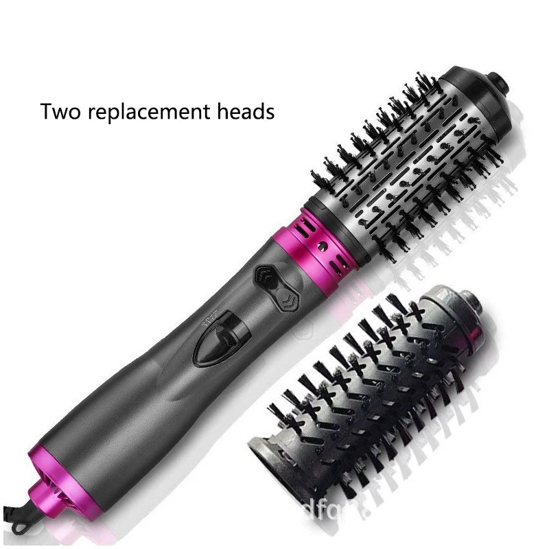 3-in-1 Rotating Hot Air Brush — Automatic Hair Dryer and Curler Comb