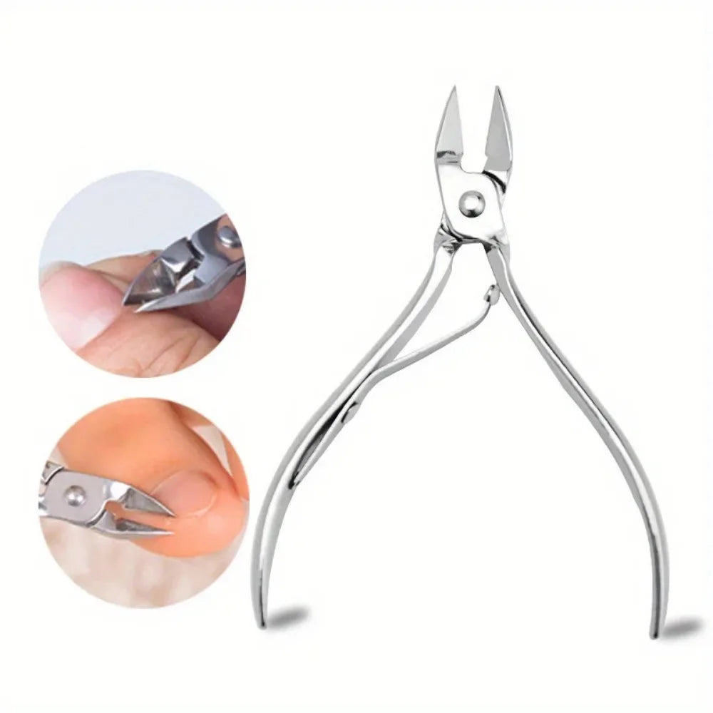 Stainless Steel Cuticle Nipper — Professional Manicure & Pedicure Tool