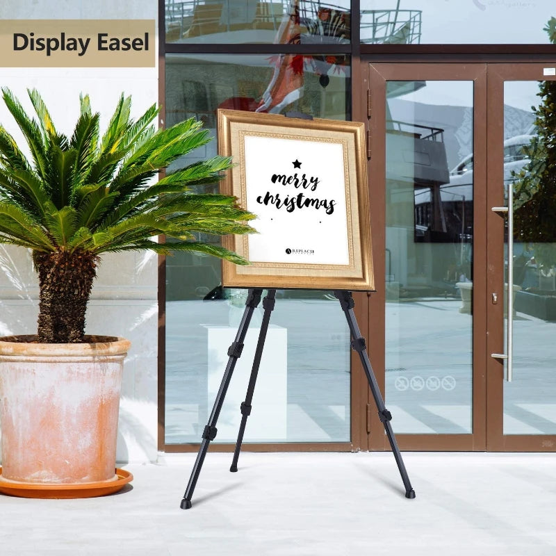 Portable Aluminum Alloy Sketch Easel — Foldable Adjustable Tripod Stand