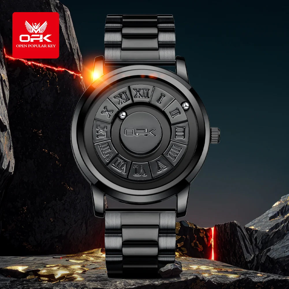 OPK 8181 Men's Quartz Watch — Minimalist Stainless Steel Design