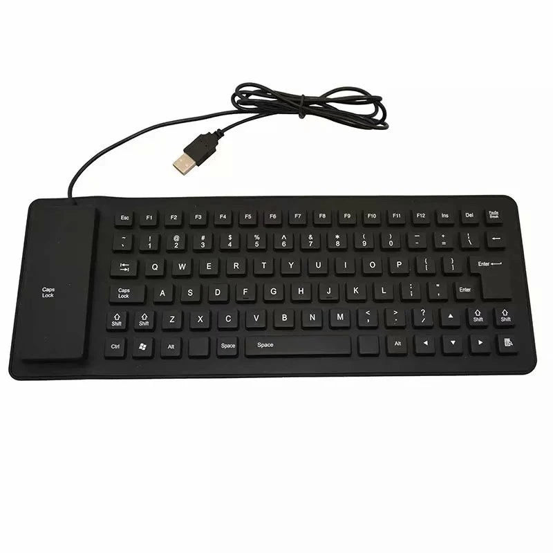 Jasoz Foldable Silicone Keyboard — Waterproof and Silent USB Wired Design