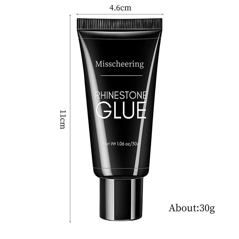 Super Strong Nail Adhesive Gel — For Rhinestones, Gems, and Nail Tips