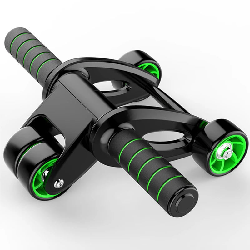 Four-Wheel Ab Roller — Core and Abdominal Strength Trainer