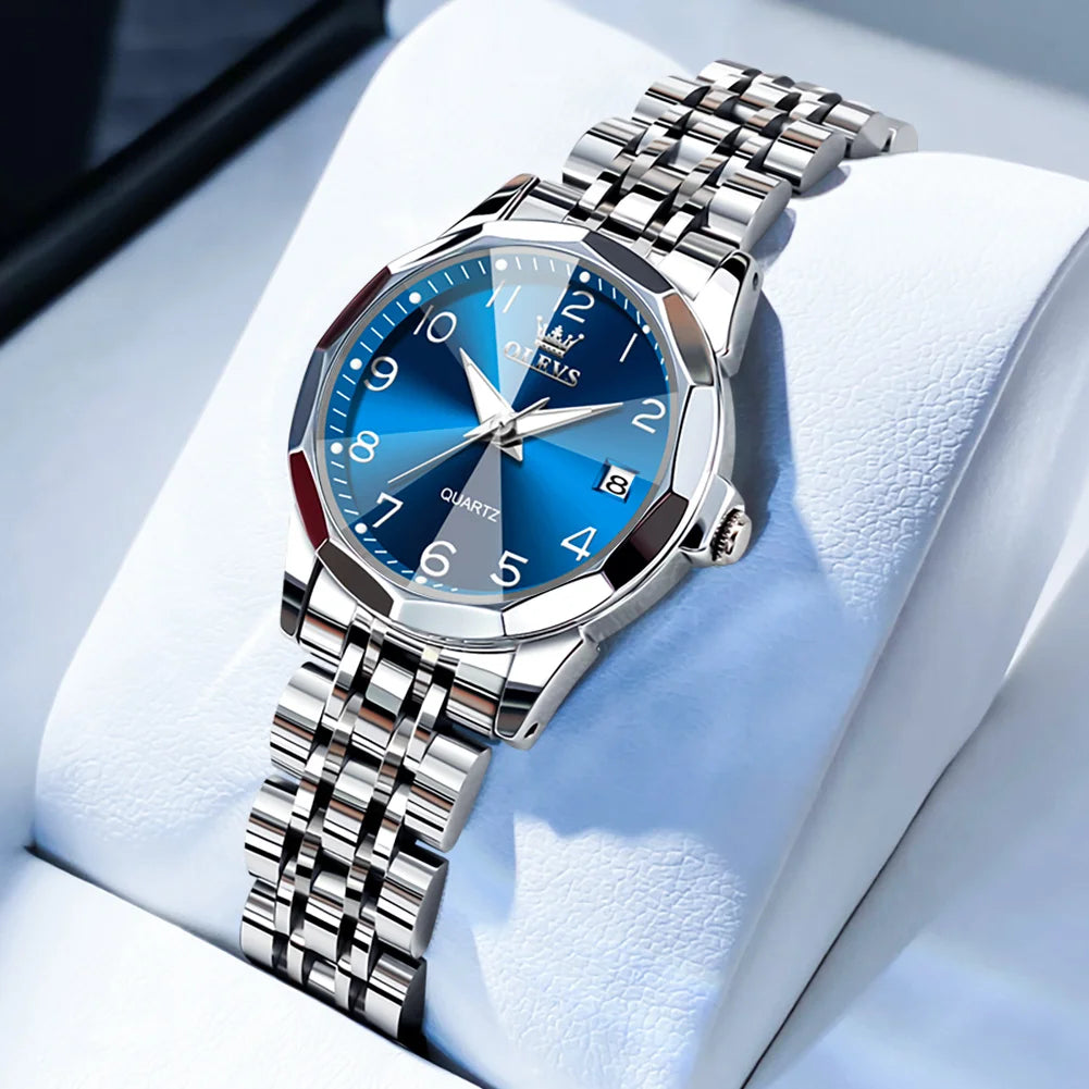 OLEVS 9931 Elegant Women's Watch — Luxury Stainless Steel Quartz Timepiece