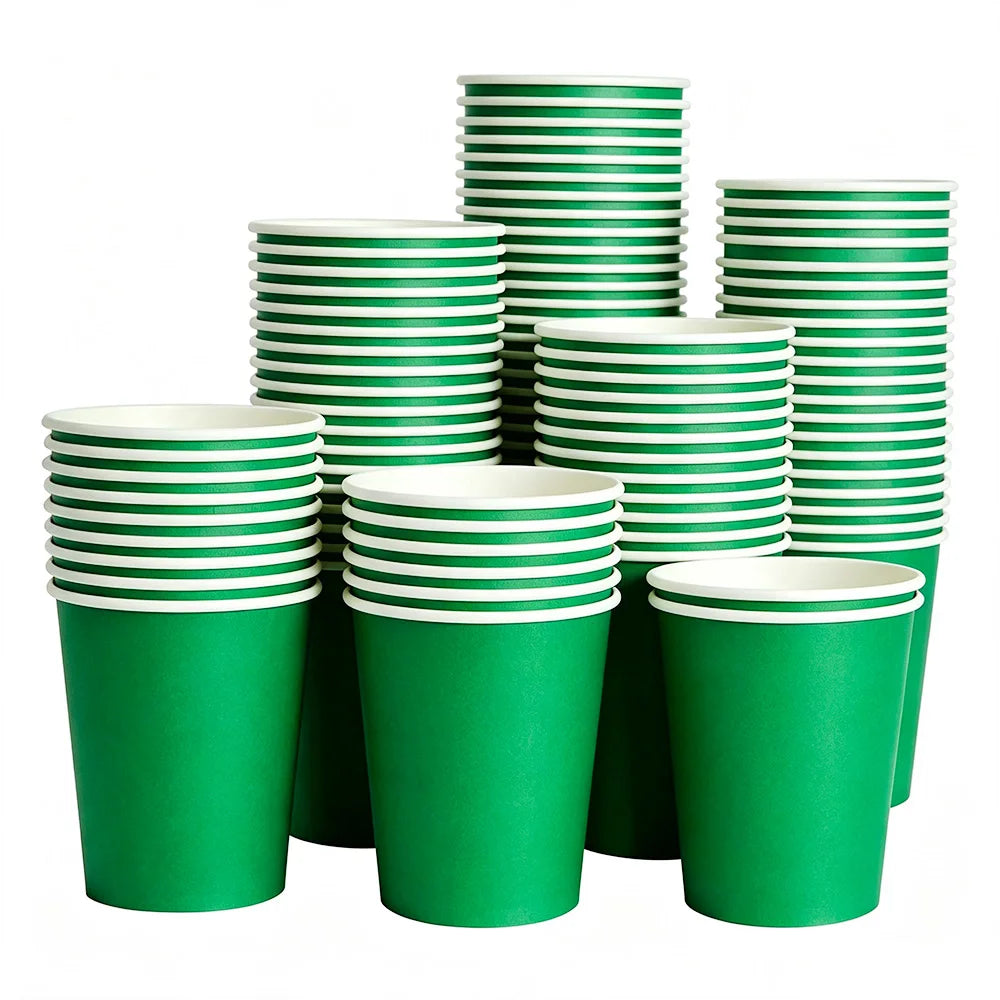 Solid Color Paper Plates — Disposable 7-Inch Party Tableware