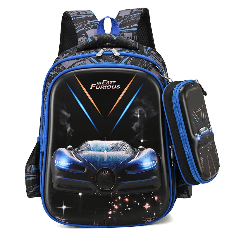 SOATIM Kids School Backpack — Waterproof Orthopedic Book Bag for Boys and Girls