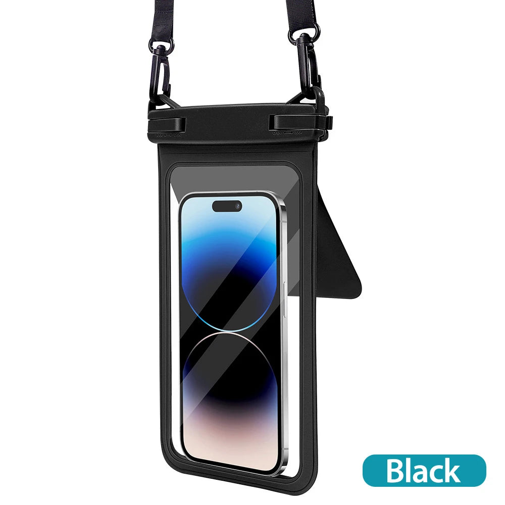 ANKNDO Double Bag Waterproof Phone Pouch — IPX8 Dry Bag with Lanyard