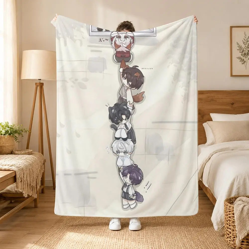 Ultra Soft Flannel Throw Blanket — Cozy Plush Fabric for Home and Travel