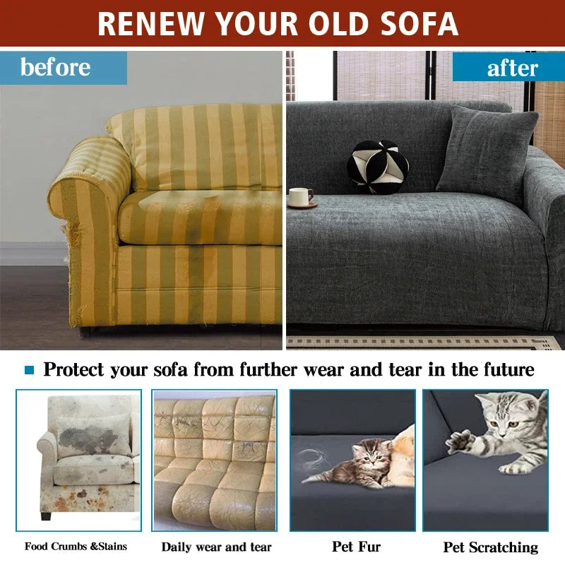 Stretch Sofa Cover — Pet Friendly Furniture Protector