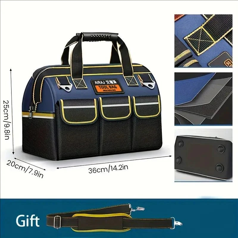AIRAJ Multifunctional Tool Bag — Heavy Duty 1680D Oxford Cloth Storage