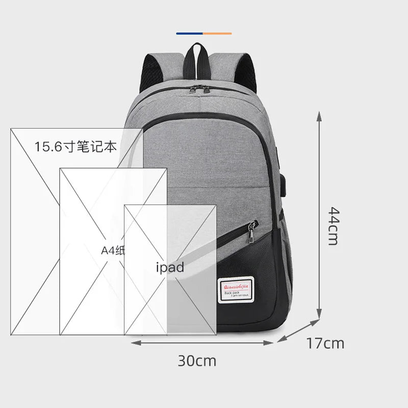 3-Piece Kids Backpack Set — Sporty School & Travel Bags with USB Port
