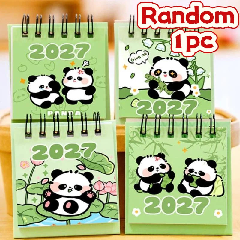 KOQZM 2027 Mini Desk Calendar — Portable Daily Planner for Home and Office
