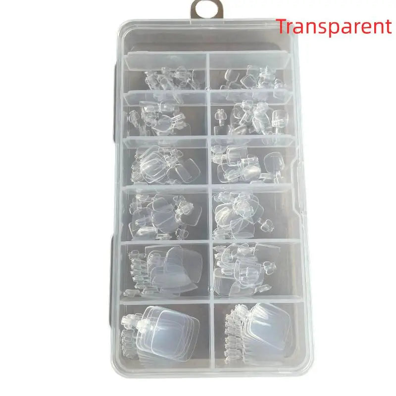 Cappuvini Press On Toenails — 120Pcs Clear Full Cover Gel Tips