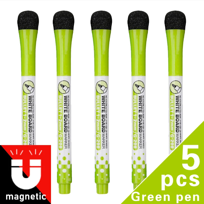 lqcrwoc Magnetic Whiteboard Markers — Erasable Dry Erase Pens for School & Home