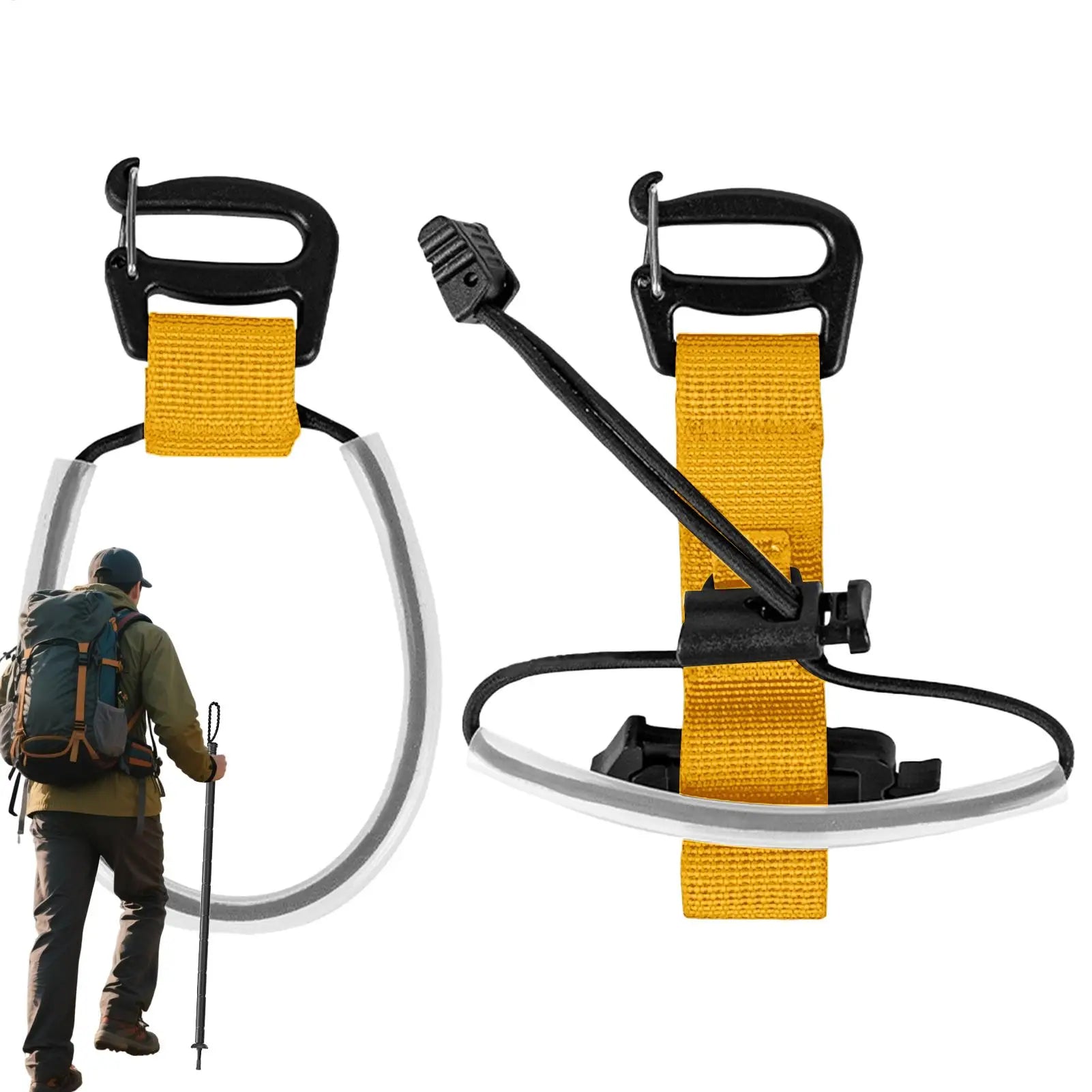 Backpack Walking Stick Holder — Hands-Free Trekking Pole Strap