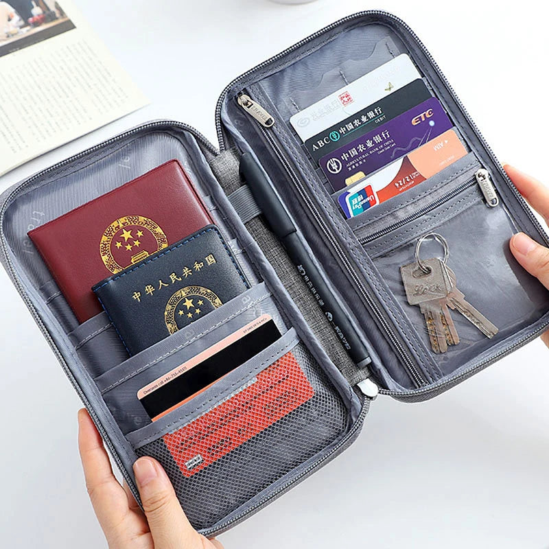 PULUE Travel Wallet Organizer — Waterproof Passport & Document Holder