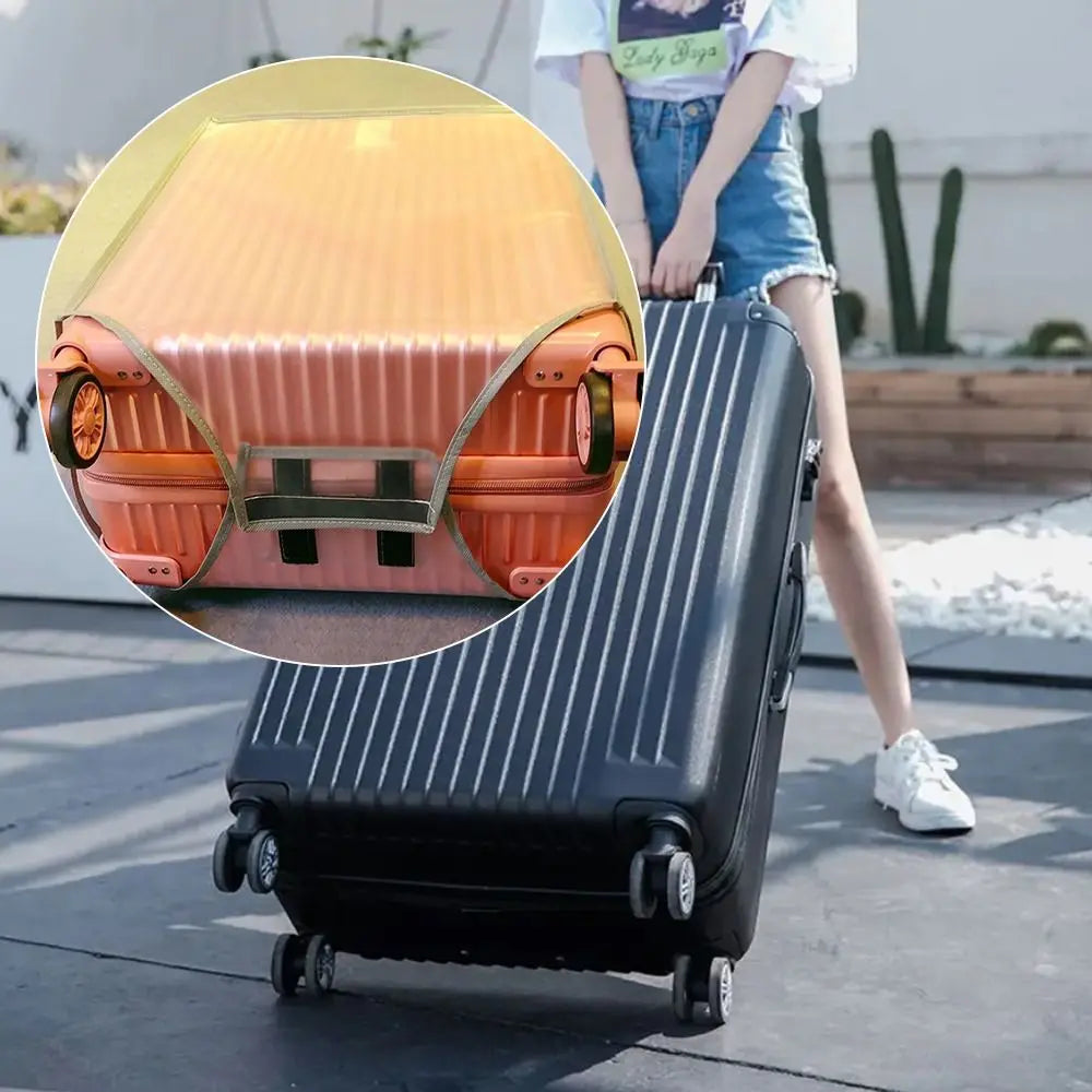 Transparent Luggage Protector Cover — Waterproof Suitcase Guard, Clear PVC