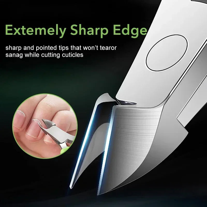 Stainless Steel Cuticle Nippers — Professional Manicure & Pedicure Tool