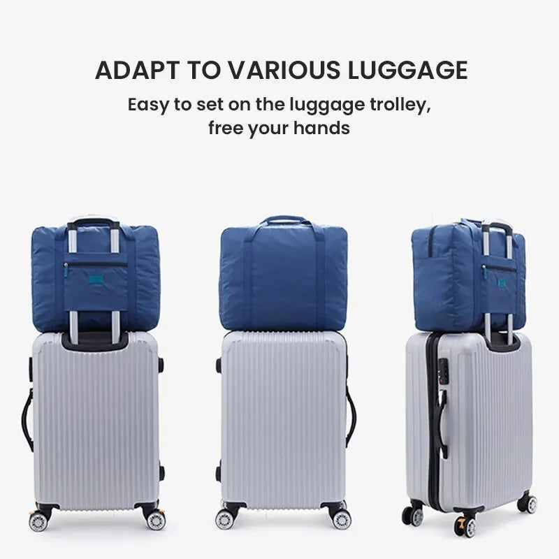 Fashion Travel Duffel Bag — Lightweight Foldable Weekender Tote