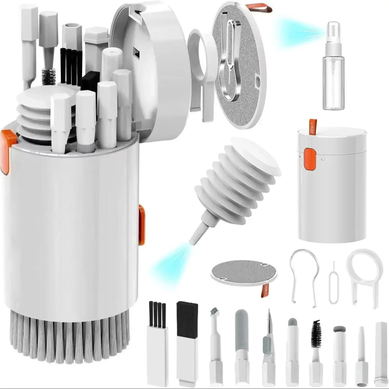 20-in-1 Multi-Functional Electronics Cleaning Kit — Deep Cleaning Tool for Keyboards and Phones