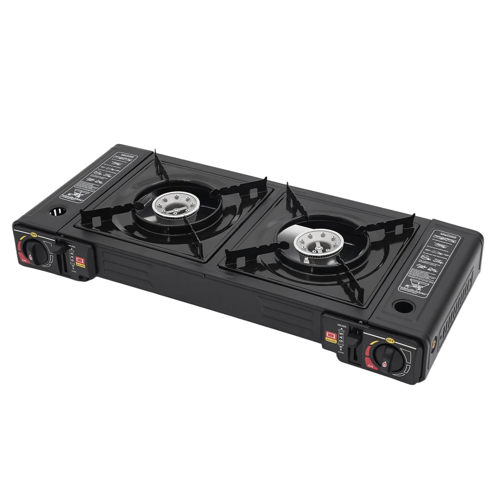 Double Burner Portable Gas Stove — High Power Camping Cooktop with Case