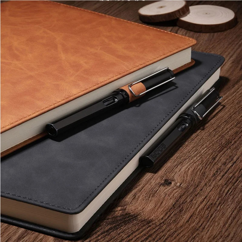 A4 Large Professional Notebook — Thickened Paper with Pen Holder