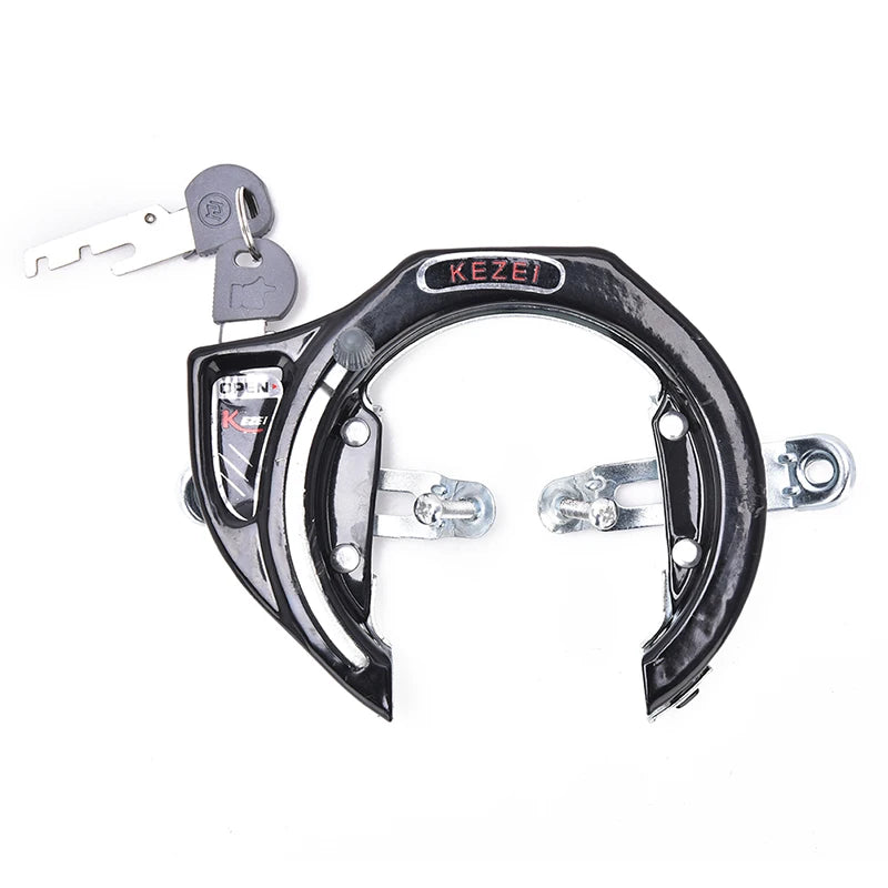 Bicycle Security Lock — Anti-Theft Metal Chain with Keys