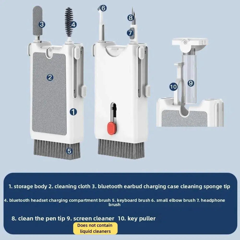 10-in-1 Electronic Cleaning Kit — Multipurpose Tool Set for Keyboards and Screens