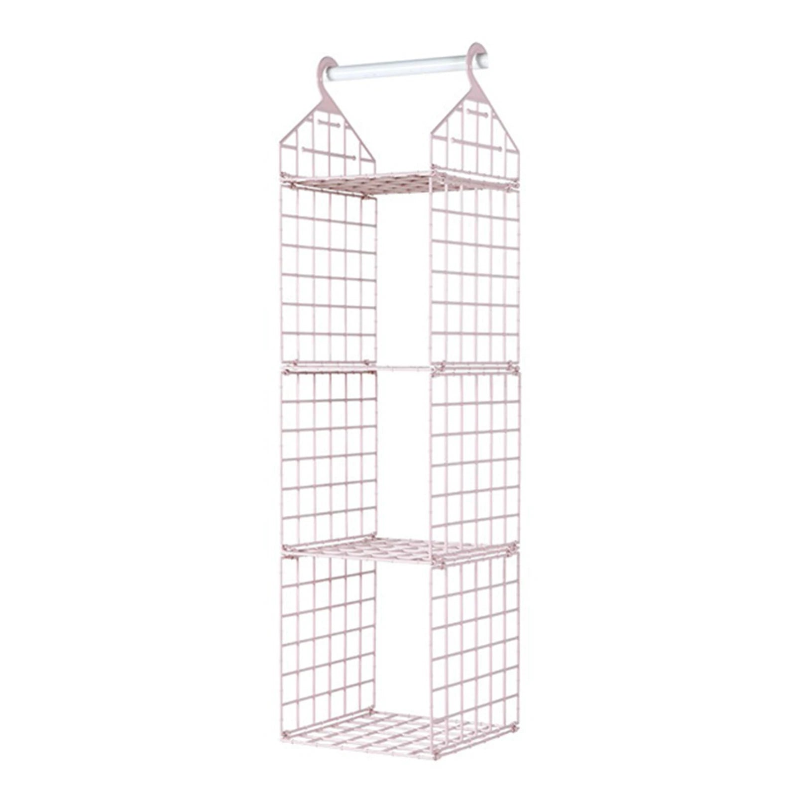 Aihogard Foldable Hanging Closet Organiser — Multi-Tier Wardrobe Storage Basket
