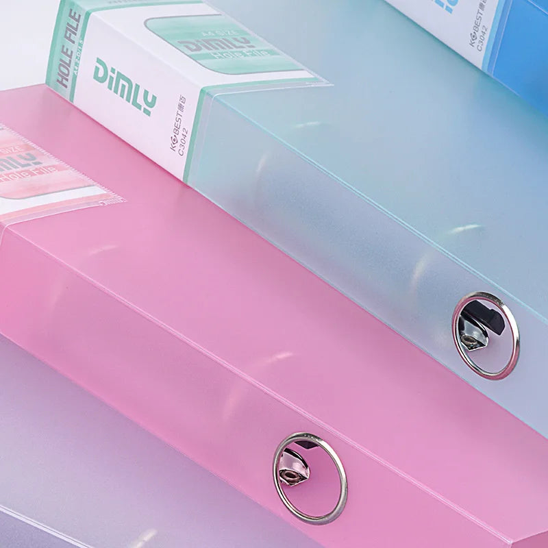 HUALIWEN A4 Binder Folder — Durable 2-Hole Document Organizer