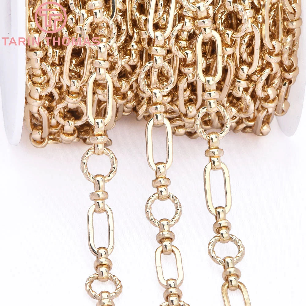 TARIN THOMAS Brass Jewelry Chain — 0.5 Meter DIY Necklace & Bracelet Link