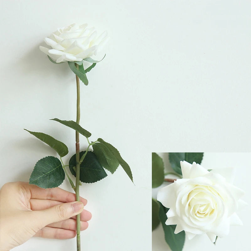 Artificial Latex Rose Flowers — Real Touch Floral Decor for Weddings