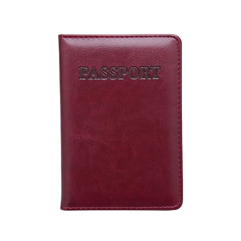 baellerry PU Leather Passport Cover — Travel Wallet with Card Holders