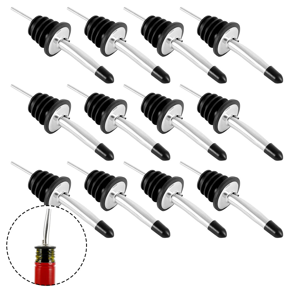 Stainless Steel Bottle Pourer — Precision Liquor and Oil Dispenser Spout