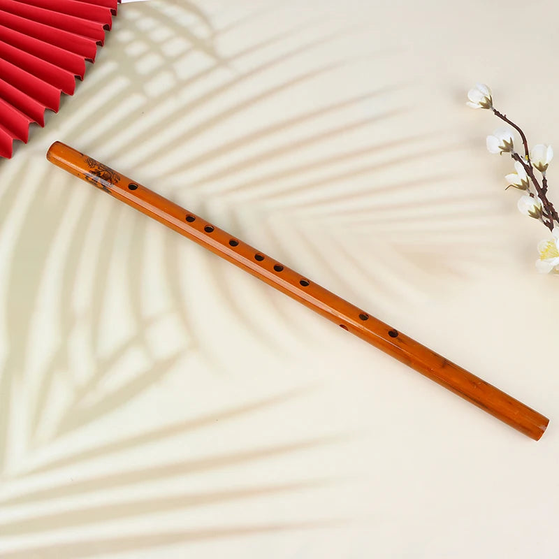 Professional 6-Hole Bamboo Flute — Traditional Musical Instrument for Students