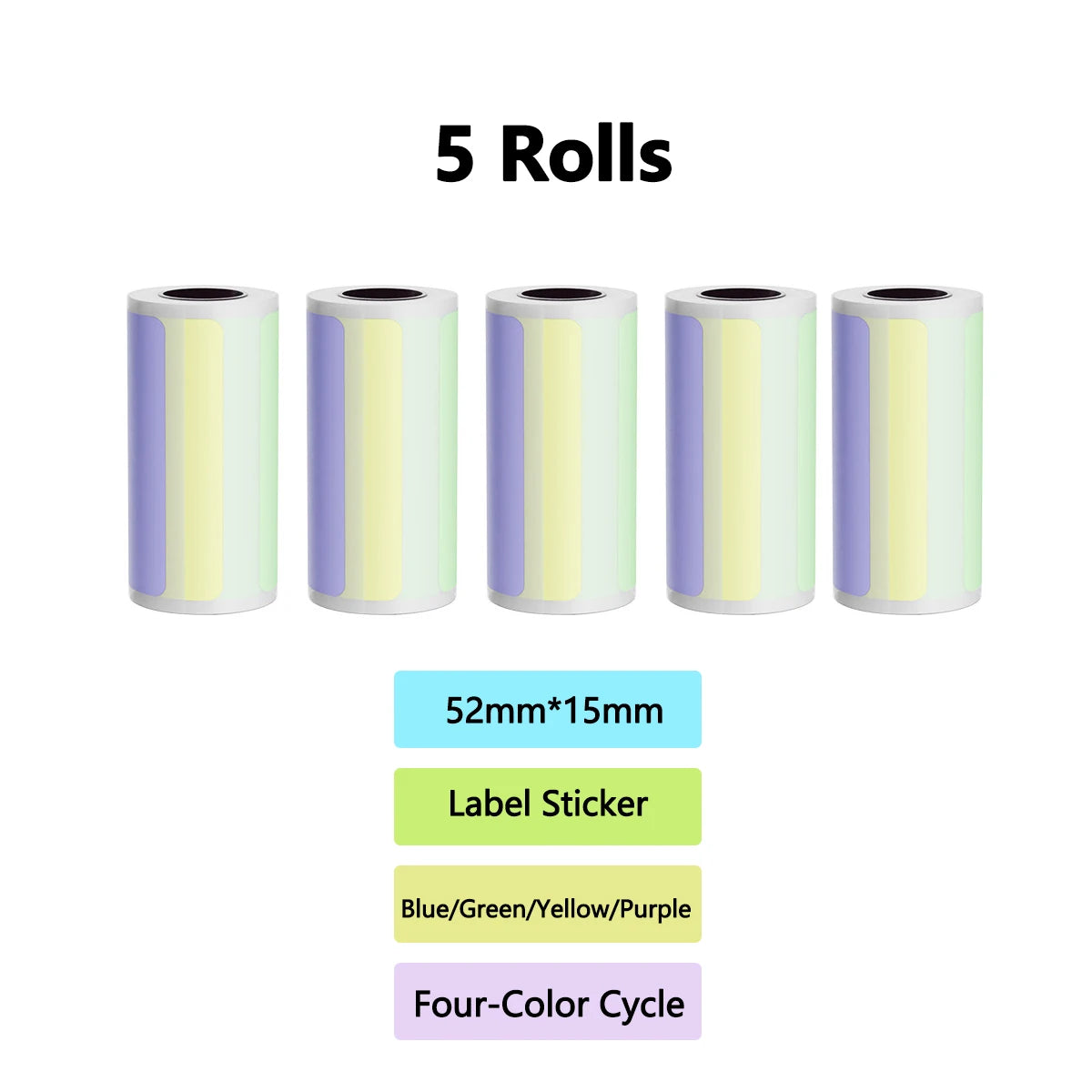 Self-Adhesive Label Stickers — Multi-Size Combo Pack for Sorting & Marking