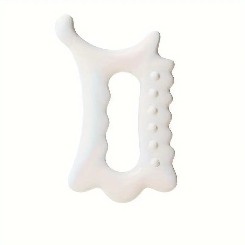 Ergonomic Handheld Gua Sha Board — Versatile Face and Body Massager